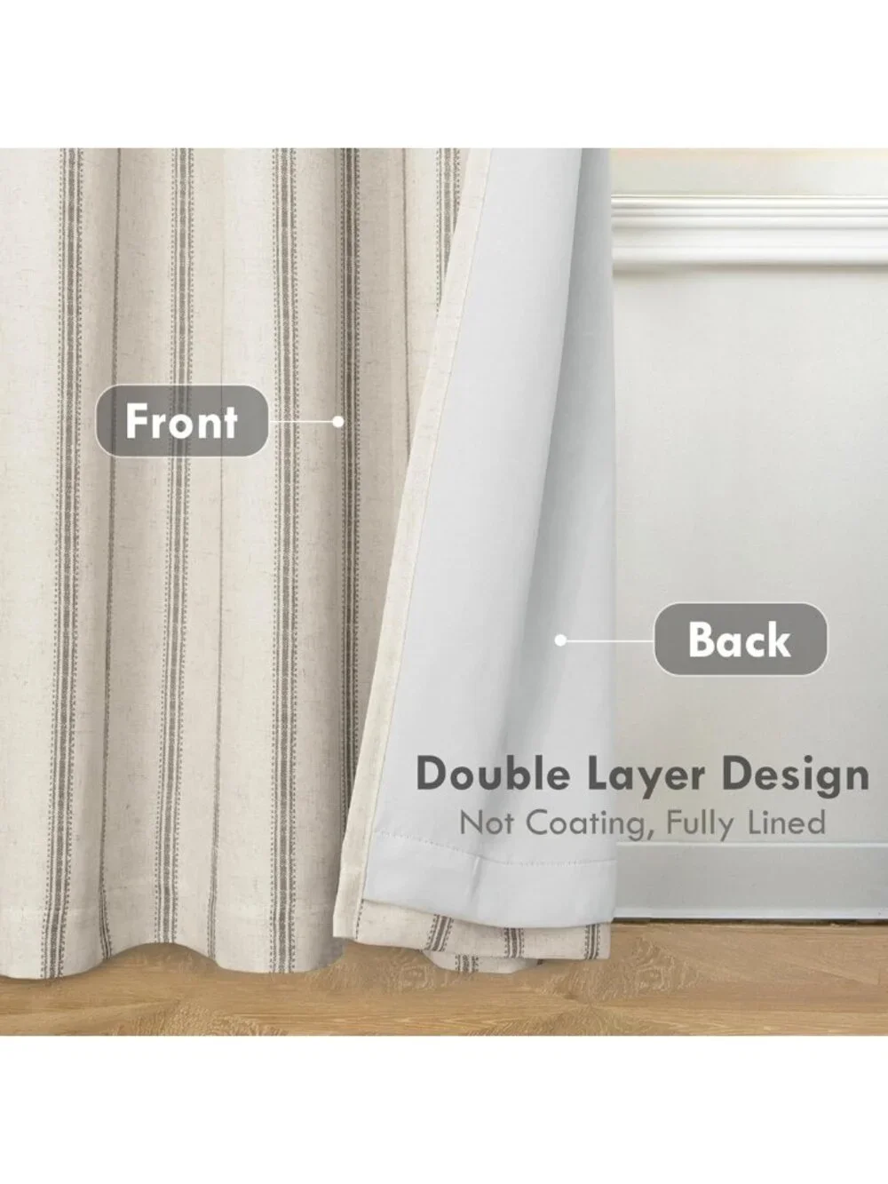 Farmhouse Linen Blackout Curtains - 84